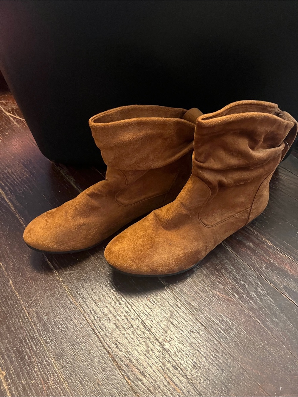 Joe Boxer Women's Brown Suede Ankle Boots
